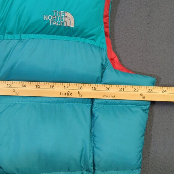 The North Face Vest Women's XL Blue Nuptse 700 Puffer Down Jacket Winter Outdoor - Picture 6 of 12